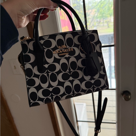 Coach Black and White Women's Bag - Picture 1 of 7
